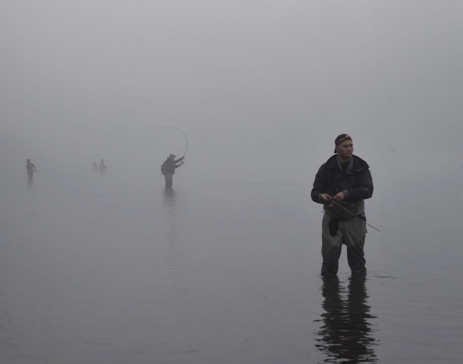 Anglers in the midst